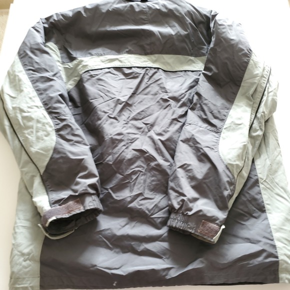 Columbia Cross Terra Mens Large Tall 2 In 1 Jacket Gray Fleece - Picture 9 of 10